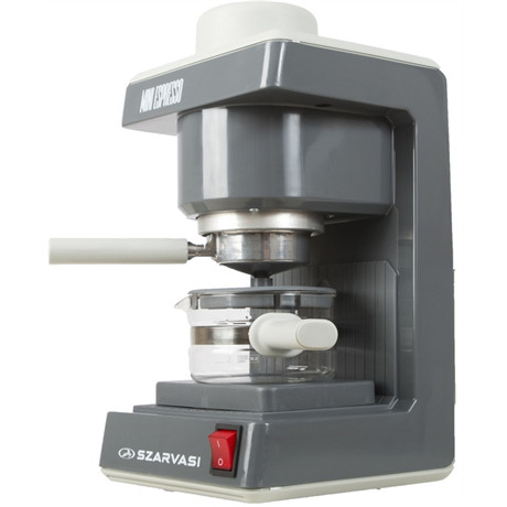 Szarvasi SZV-612/3-06 Mini Espresso eszpresszó kávéfőző, 2 vagy 6 adag, 800W, 3bar, automatikus kikapcsolás, szürke