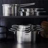 Tefal H852S856 Nordica edény készlet fedővel, 8 részes, indukciós, rozsdamentes acél