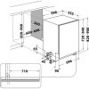 Whirlpool W8I HT58 TS beépíthető mosogatógép 14 teríték