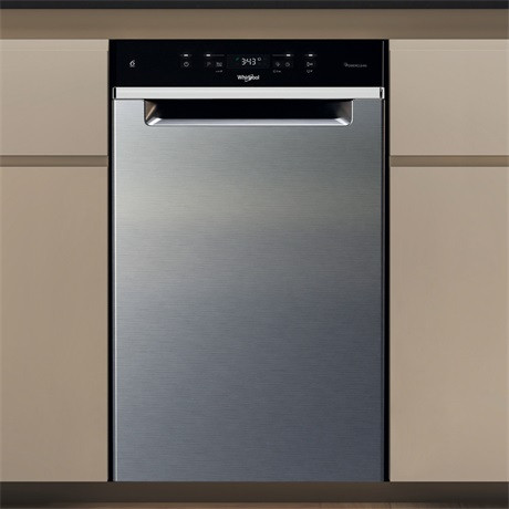 Whirlpool WH3UC10BS7A0X beépíthető mosogatógép 10 teríték keskeny