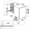 Whirlpool WIO 3O540 PELG Beépíthető Mosogatógép, 14 teríték