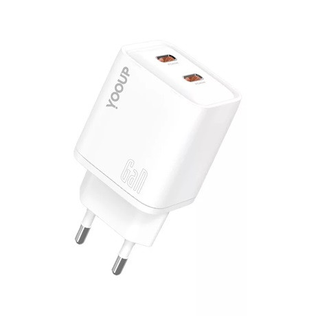 Yooup NC67-G Hálózati Töltő Pd 65w Tripla Usb-A Usb-C
