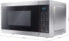 Sharp YC-MG02E-S Mikrohullámú sütő, 800W, Digitális, Compact Grill, Ezüst