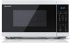Sharp YC-MG02E-W Mikrohullámú sütő, 800W, Digitális, Compact Grill, fehér-fekete