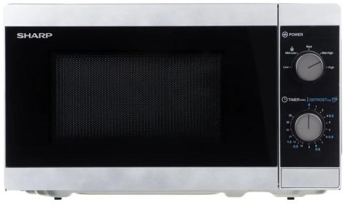 Sharp YC-MS01ES mikrohullámú sütő 800W, 20 liter, Ezüst