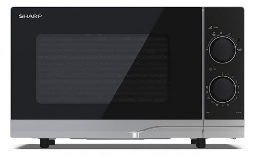 Sharp YC-PS201AE-S mikrohullámú sütő, manuális, 20liter, 700Watt, ezüst
