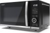 Sharp YC-QG204AEB grilles mikrohullámú sütő, forgótányér nélküli, 20 liter, 800/1000Watt, Quartz grill, fekete