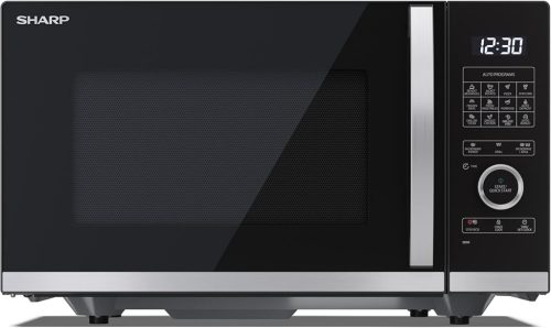 Sharp YC-QG254AEB grilles mikrohullámú sütő, forgótányér nélküli, 25 liter, 900/1000Watt, Quartz grill, fekete