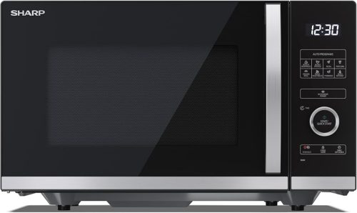 Sharp YC-QS254AEB mikrohullámú sütő, forgótál nélküli kialakítás, 25liter, 900Watt, fekete