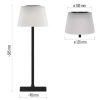 Emos Z7630B Katie LED asztali lámpa, akkumulátoros, 250 lumen, 4W, meleg/természetes/hideg fehér, fekete
