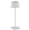 Emos Z7630W Katie LED asztali lámpa, akkumulátoros, 250 lumen, 4W, meleg/természetes/hideg fehér, fehér