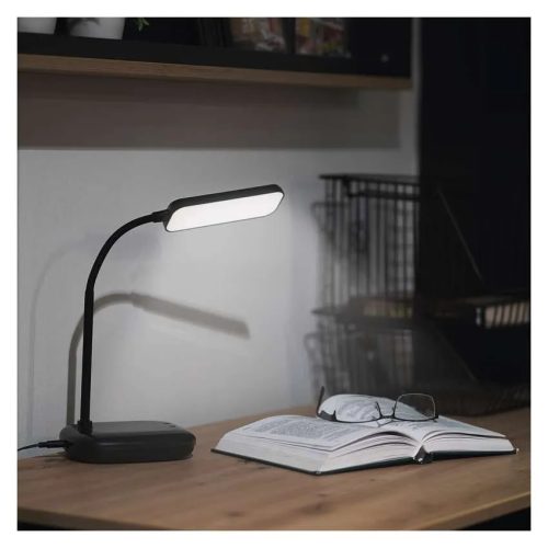 Emos Z7638B Molly LED asztali lámpa, 650 lumen, 12W, meleg/természetes/hideg fehér, fekete