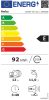 Amica ZIM 655B beépíthető mosogatógép, teljesen integrált, 12teríték, 11liter, 5program, 49dB, fehér