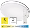 EMOS ZM5165 LED mennyezeti lámpa, ALVI, 36cm, 24W, 80-1920 lm, dimm, állítható színhőmérséklet