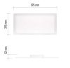 Emos ZM5172 LED mennyezetre panel, RIVI, 25W, 210-2100 lumen, 30x60cm, állítható színhőmérséklet