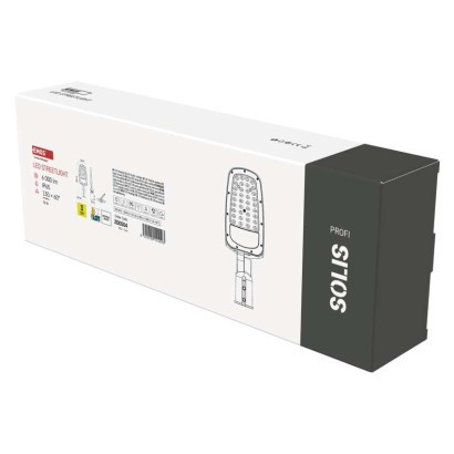 Emos ZO0504 SOLIS LED lámpatest, közvilágítás, 41x15x6cm, 50W, 6000lm, IP65, semleges fehér, alumínium