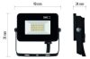 EMOS ZS2212 SIMPO LED reflektor 10W, fekete, természetes fehér
