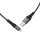 Hoco X38 USB-Micro USB kábel, 2,4A. 1 méter, fekete