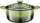 La Cuisine 2100 öntöttvas lábas 26cm 4,75 l+fedő, fehér belső mázas, zöld