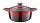 La Cuisine 2100 öntöttvas lábas 26cm 4,75 l+fedő, fehér belső mázas, piros