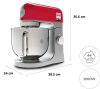 Kenwood KMX750RD kMix konyhai dagasztó, 1000Watt, 5literes tál, 6 fokozat, piros -ezüst
