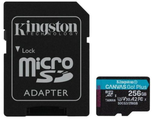 Kingston SDCG3/256GB MicroSDXC, 256 GB, memóriakártya + adapter