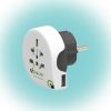 Q2 power 1.100110 Utazóadapter, "World to Europe USB"