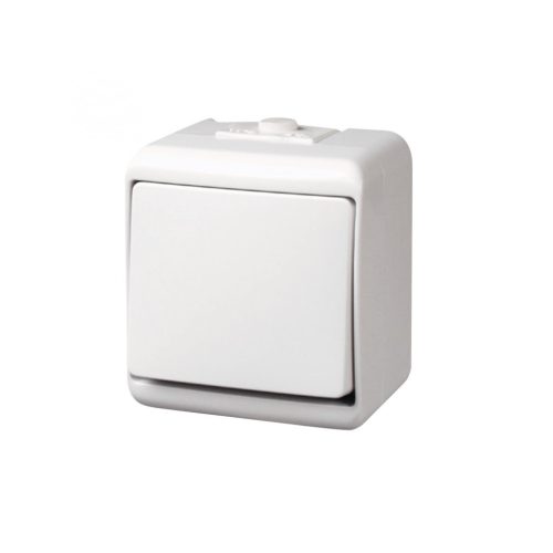 Gao Aquastar 22081 1 pólusú kapcsoló, IP44, 230 V, 10A, fehér