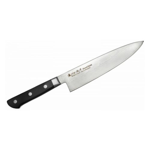 Satake 805-544 Daichi Gyuto (Séf) japán damaszk konyhakés, 20 cm-es penge hossz, damaszk acél, pakka fa markolat