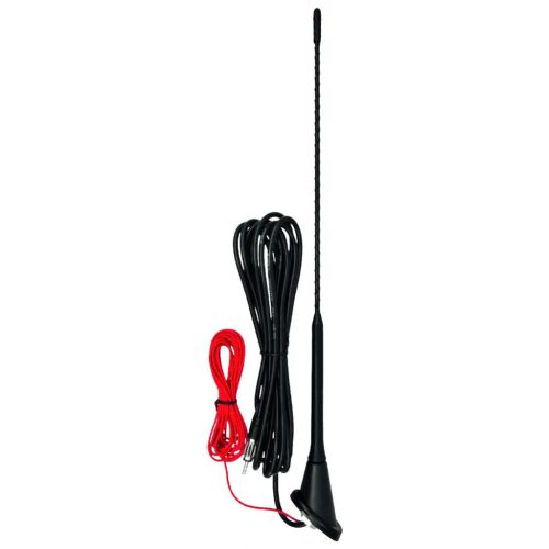 Somogyi 93220 autó tetőantenna erősítővel (VW Golf), DIN, 3 méter kábel, 40 cm