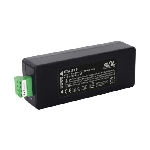 Somogyi BTA 215 mini sztereó erősítő, 2x15 W, 4 Ohm, Bluetooth kapcsolat