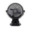 Somogyi CLF 10/BK Csíptetős, akkumulátoros, ventilátor, 1800 mAh, 3-6 óra üzemidő, fekete