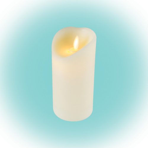 Somogyi CMW 16 LED-es viaszgyertya, 1db pislákoló sárga LED, beltéri, elemes (2xAA)