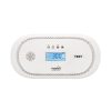 Somogyi CO10LCD szén-monoxid vészjelző, 85dB, LED állapotjelző, élettartam vége kijelzés, elemes (2xAA), fehér