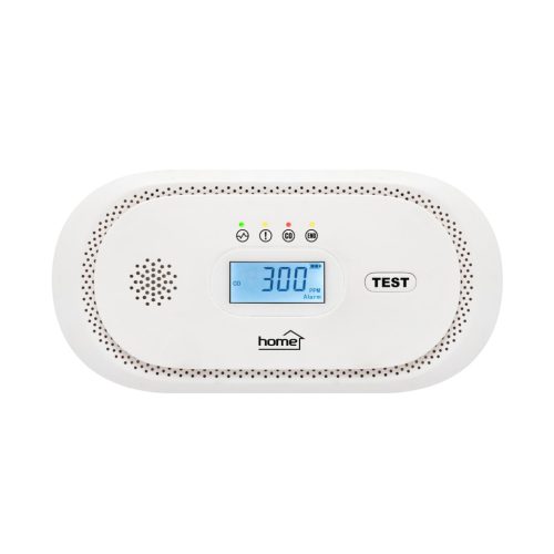 Somogyi CO10LCD szén-monoxid vészjelző, 85dB, LED állapotjelző, élettartam vége kijelzés, elemes (2xAA), fehér