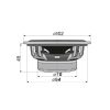 Somogyi CX 404 hangszórópár, 2 utas, 2 x 55 W, 100 mm, 4 Ohm, magas és mélyközép