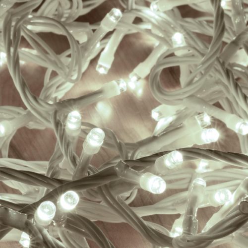 Somogyi DLI 200/WH hideg fehér sorolható izzósor, 10 m, 200 LED, IP44