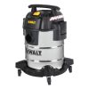 DeWalt DXV25S száraz-nedves porszívó, 15KPa szívóteljesítmény, 25liter, inox ház