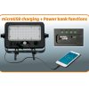 Somogyi FLP 1100 SOLAR napelemes LED reflektor mozgásérzékelővel, 10W, 1100lm, hideg fehér
