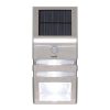 Somogyi FLP30SOLAR napelemes LED lámpa mozgásérzékelővel, 30lm, IP44, inox