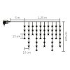 Somogyi KAF 50L/WW LED-es csillag fényfüggöny, melegfehér