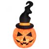 Somogyi KD180T Felfújható Halloween tök, kalappal