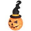 Somogyi KD180T Felfújható Halloween tök, kalappal