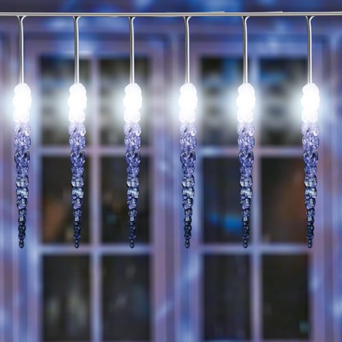 Somogyi KJL 50C jégcsap izzósor, 7,3 m, 50LED, kültéri/beltéri, IP44, hideg fehér