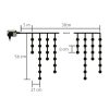 Somogyi KKF 908/WW jégcsap fényfüggöny, 5+30 m, 900 LED, 8 programos, meleg fehér