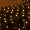 Somogyi KLN 160C/WW LED-es kültéri háló, 160 db melegfehér LED, 2x1.5m, zöld vezeték, 5m tápvezeték