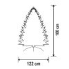 Somogyi KMF 4/180 Műfenyő H180 cm D122 cm
