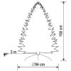 Somogyi KMF 6/150 Műfenyő beépített LED világítással, 150 cm magas