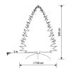 Somogyi KMF 6/240 Műfenyő beépített LED világítással, 240 cm magas