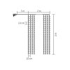 Somogyi MLF 400/WW fényfüggöny, 2x2 m, 400 micro LED, kültéri/beltéri, IP44, meleg fehér